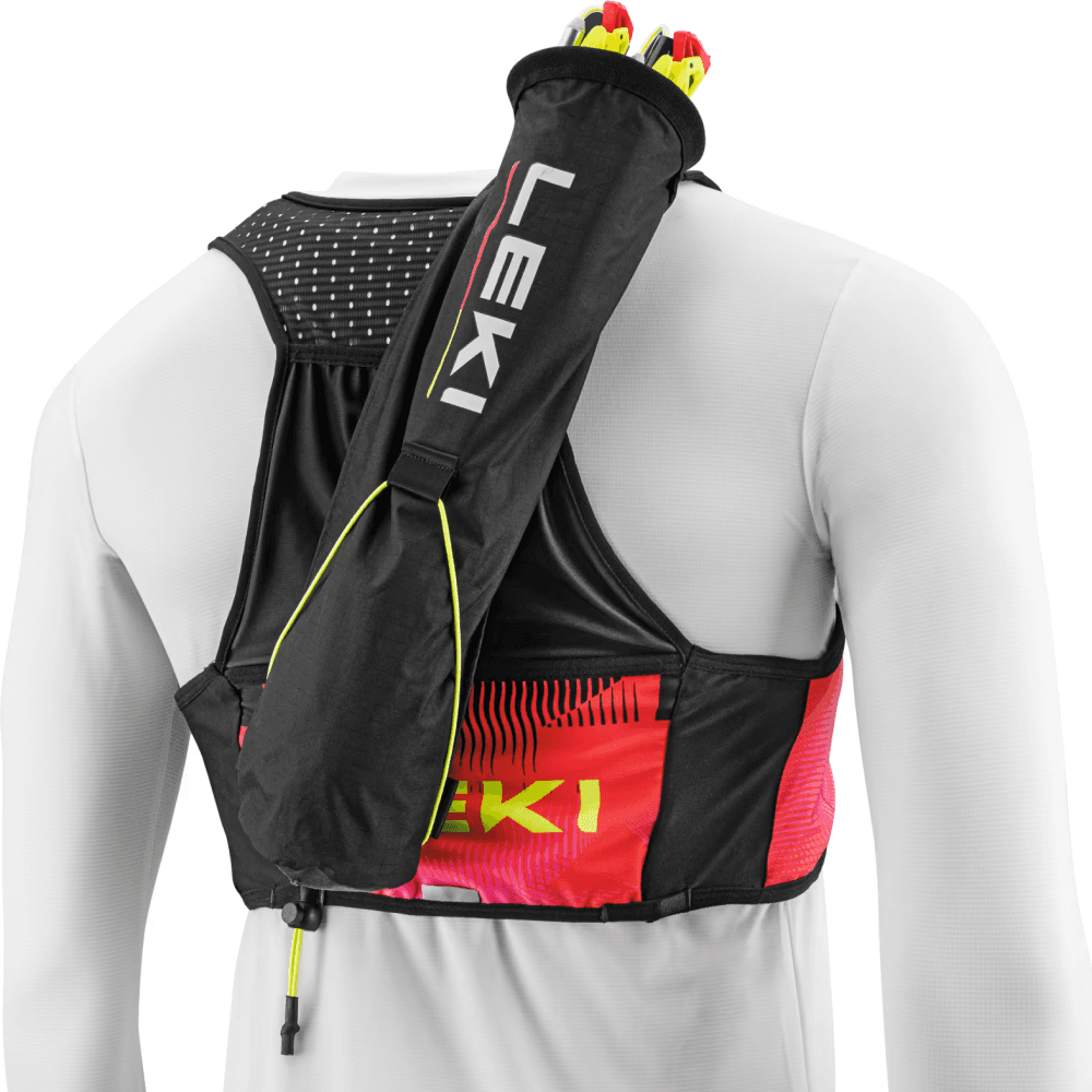 Trail Running Quvier Vest Black-Bright-Red-Neonpink, view: 3