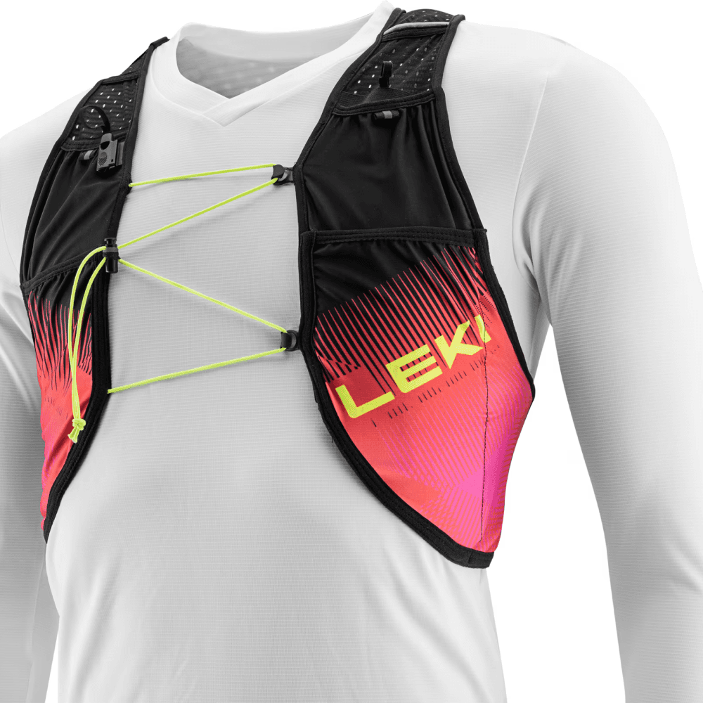 Trail Running Quvier Vest Black-Bright-Red-Neonpink, view: 0