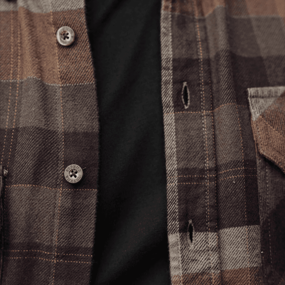 Asmund Långärmad Skjorta Rust Brown Check, view: 4
