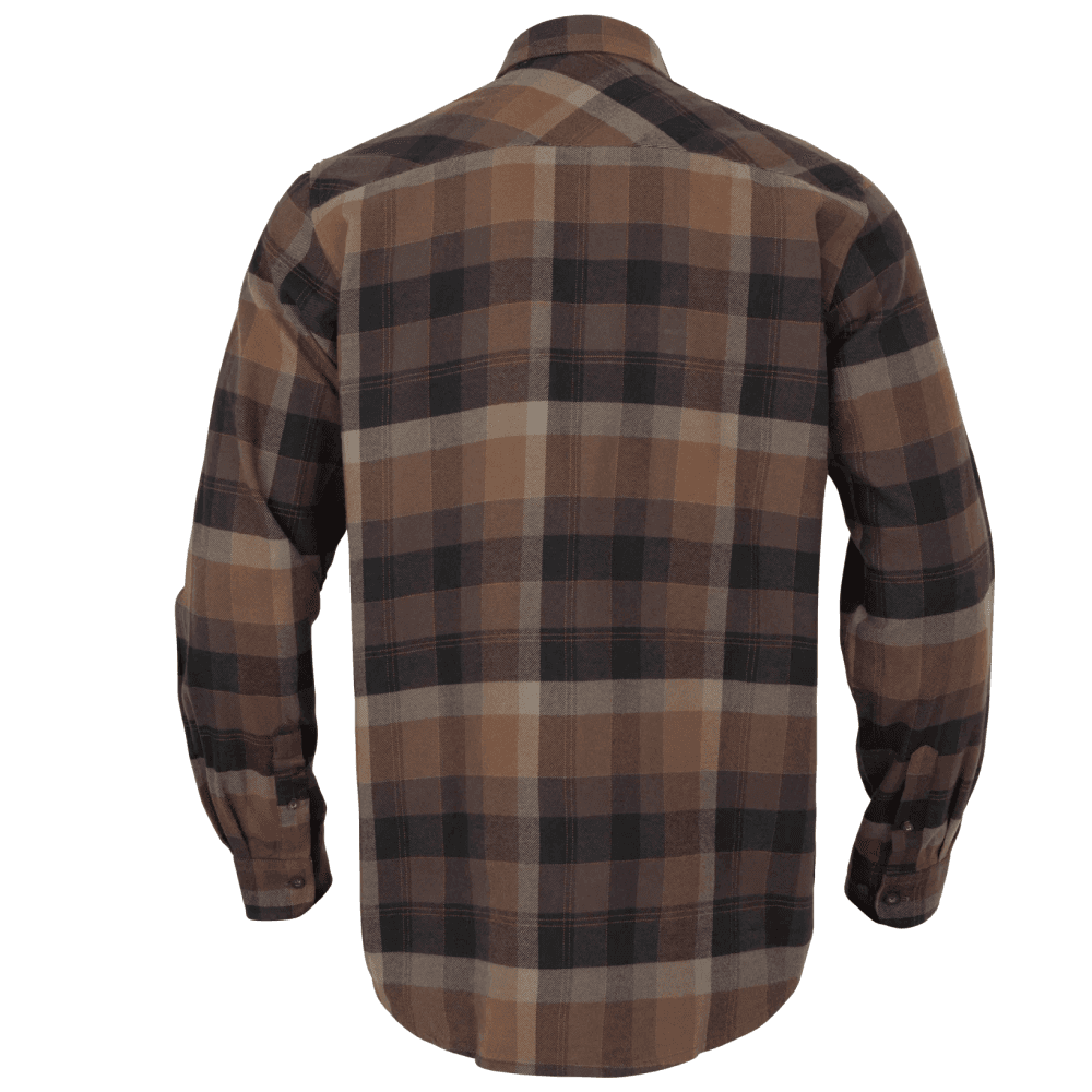 Asmund Långärmad Skjorta Rust Brown Check, view: 1