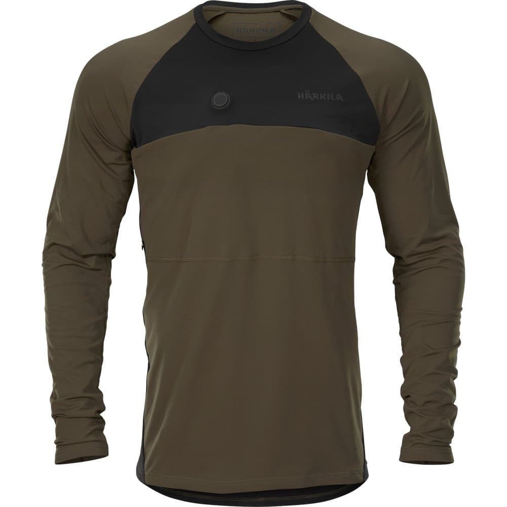 Heat Usb-C Långärmad T-Shirt Willow Green/Black, view: 0