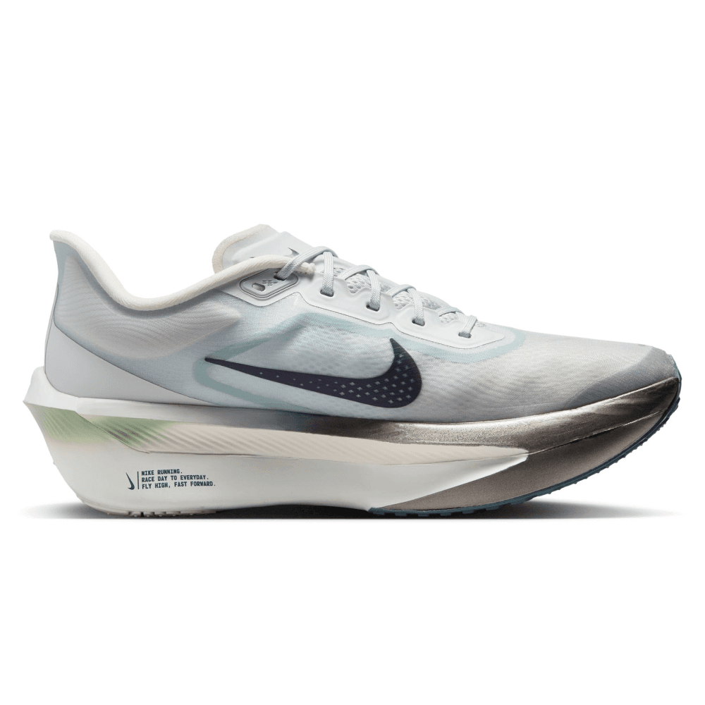 M's Zoom Fly 6 Road Racing Shoes Pure Platinum/Dark Obsidian-Grey Fog, view: 0