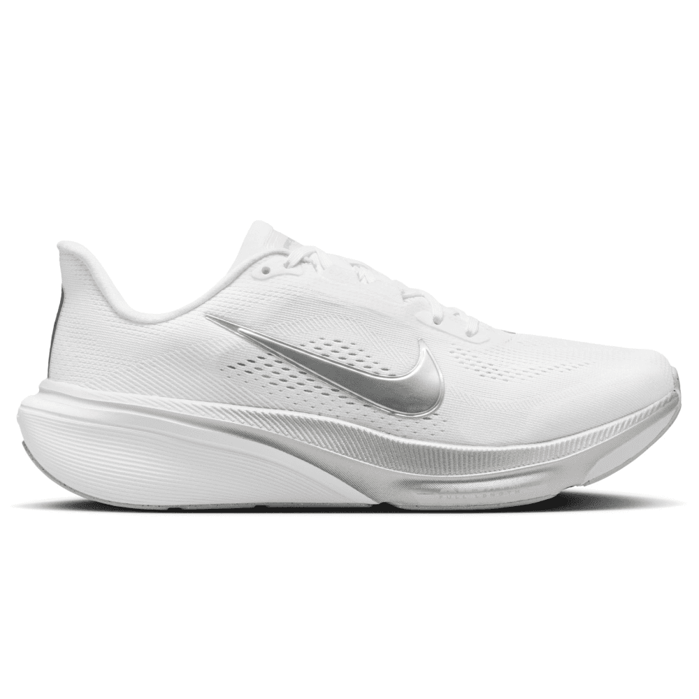 W's Pegasus 42 Road Running Shoes White/Metallic Silver-Wolf Grey, view: 0