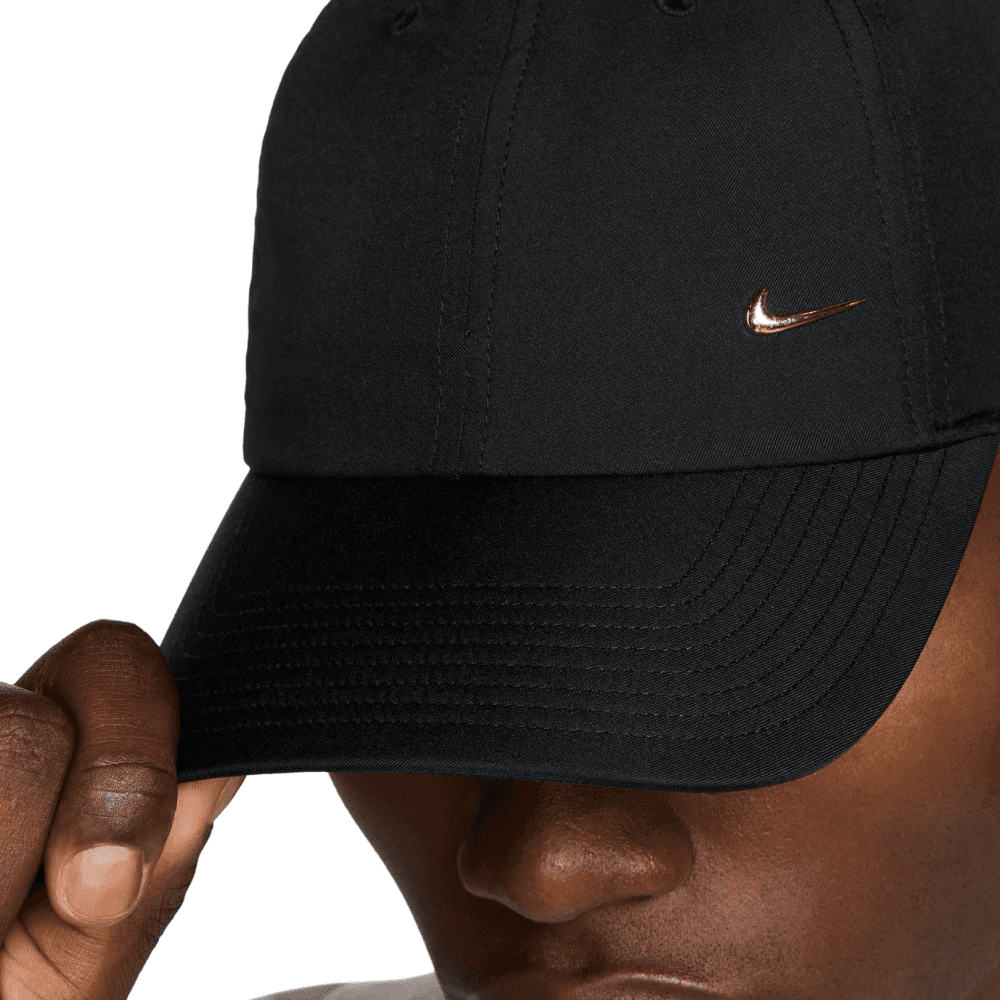 Dri-Fit Club Unstructured Metal Swoosh Cap Black/Metallic Gold, view: 4