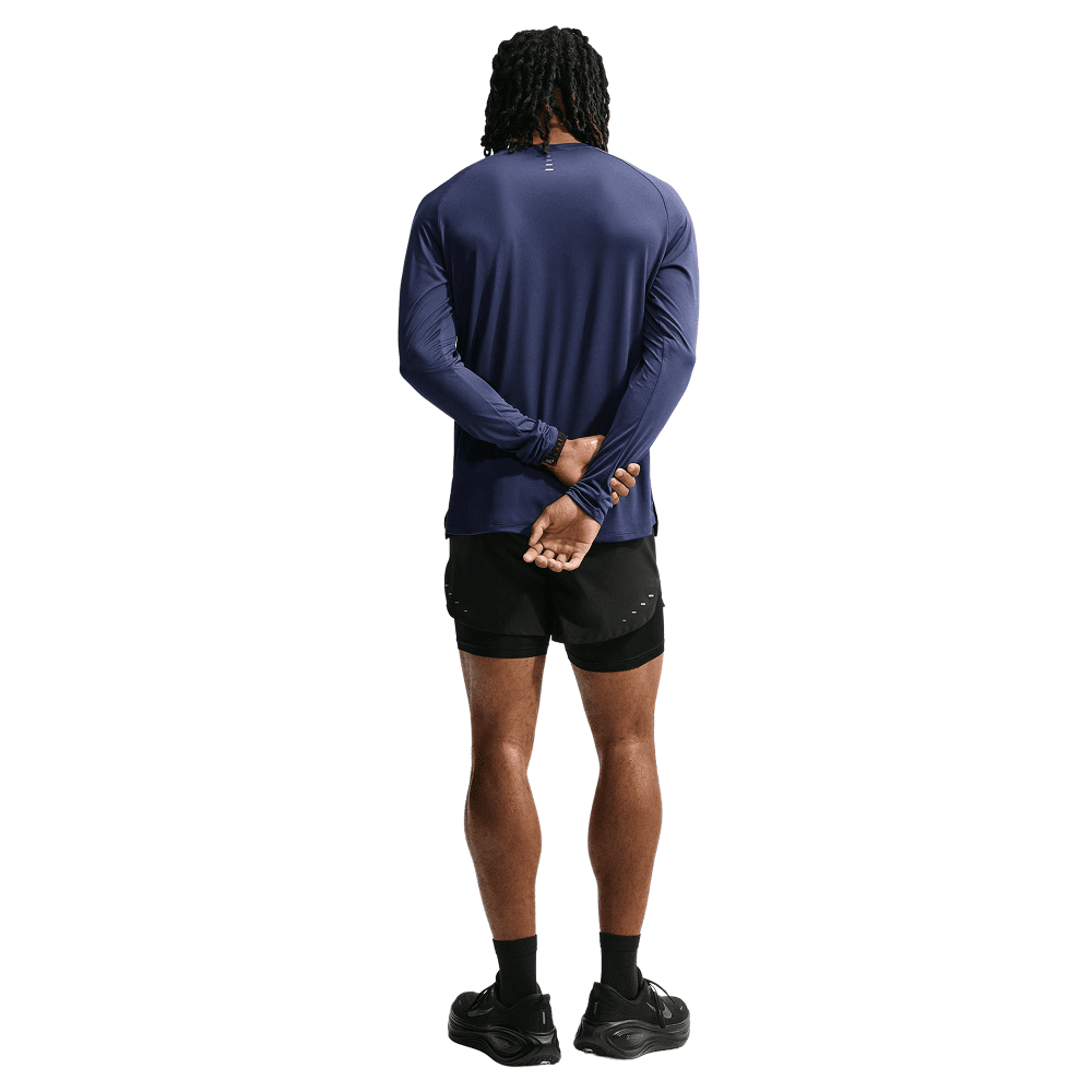 M's Stride Dri-Fit Adv Long-Sleeve Running Top Midnight Navy/Reflective Silv, view: 5