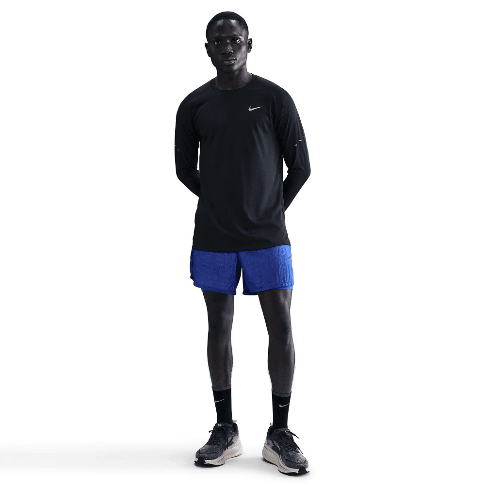 M's Stride Dri-Fit Adv Long-Sleeve Running Top Black/Reflective Silv, view: 3