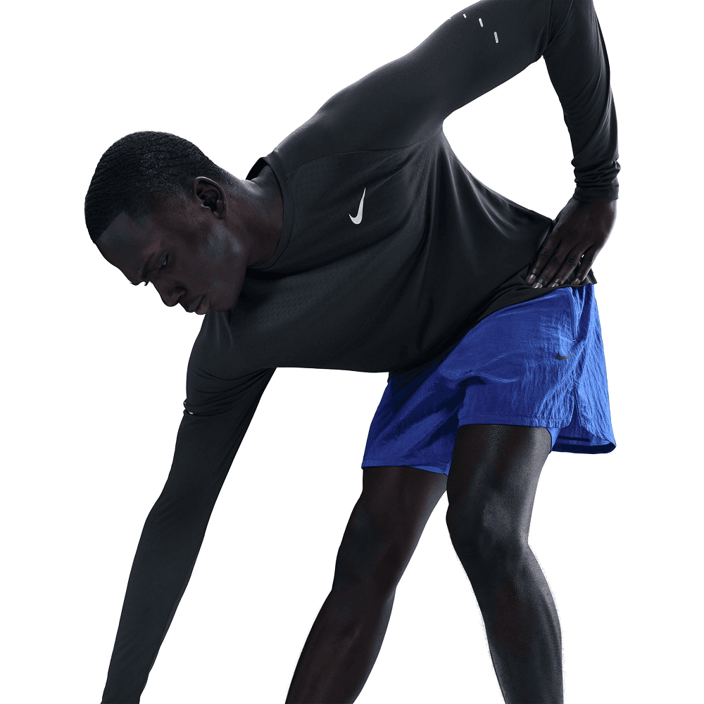 M's Stride Dri-Fit Adv Long-Sleeve Running Top Black/Reflective Silv, view: 2