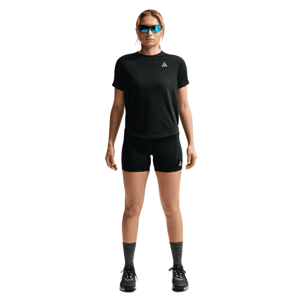 W's Acg Dri-Fit High-Waisted 4" Trail Running Shorts Black/Summit White, view: 0