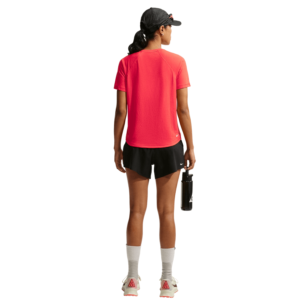 W's Acg Dri-Fit Short-Sleeve Trail Running Top Lt Crimson/Summit White, view: 4