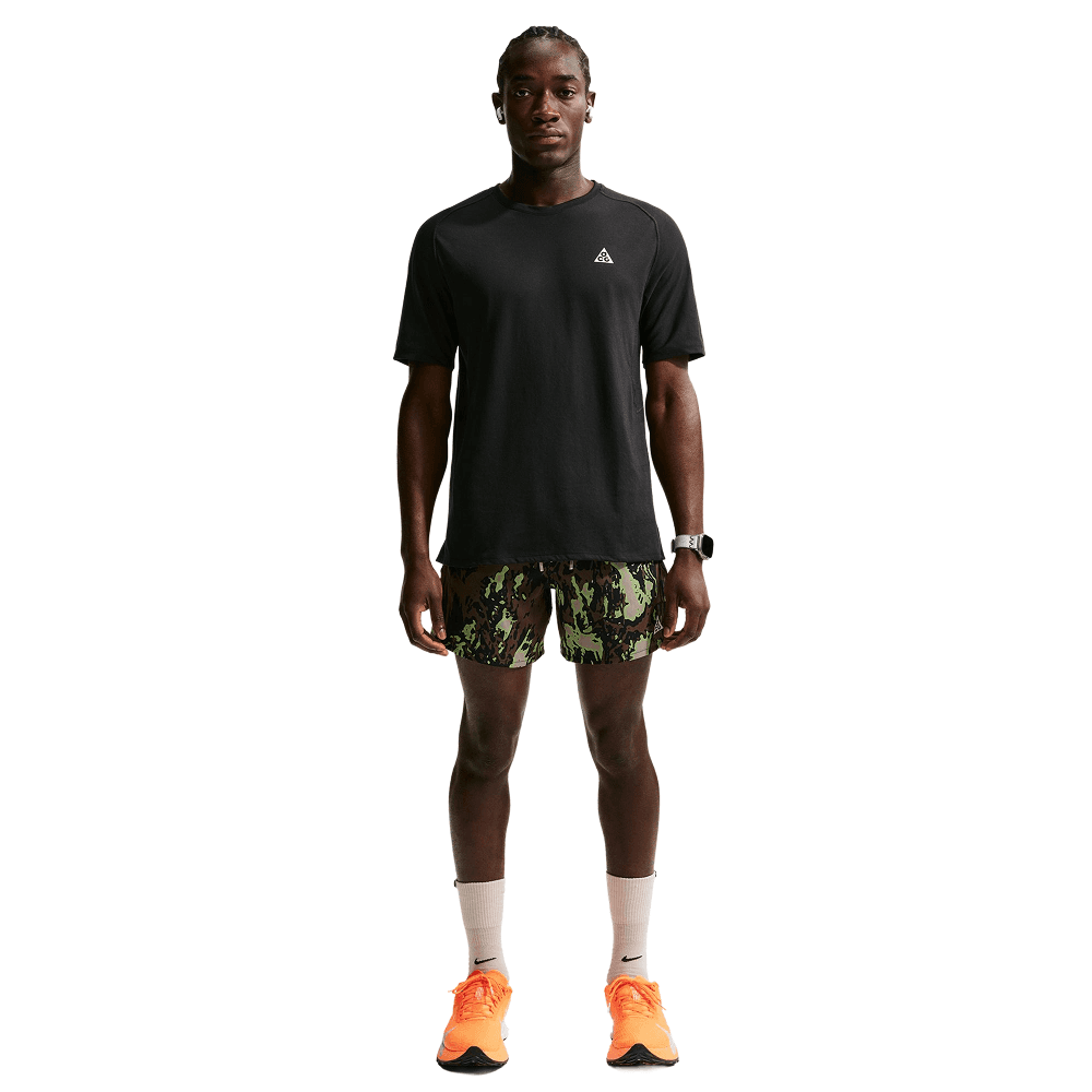 M's Acg "Solar Chase" Dri-Fit Adv Trail Running Top Black/Black/Summit White, view: 3