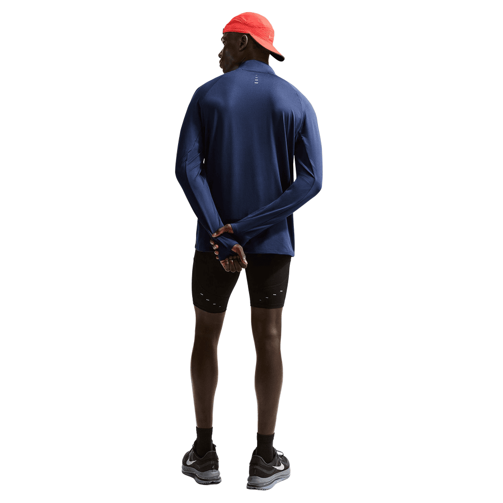 M's Stride Dri-Fit 1/4-Zip Running Top Midnight Navy/Reflective Silv, view: 4