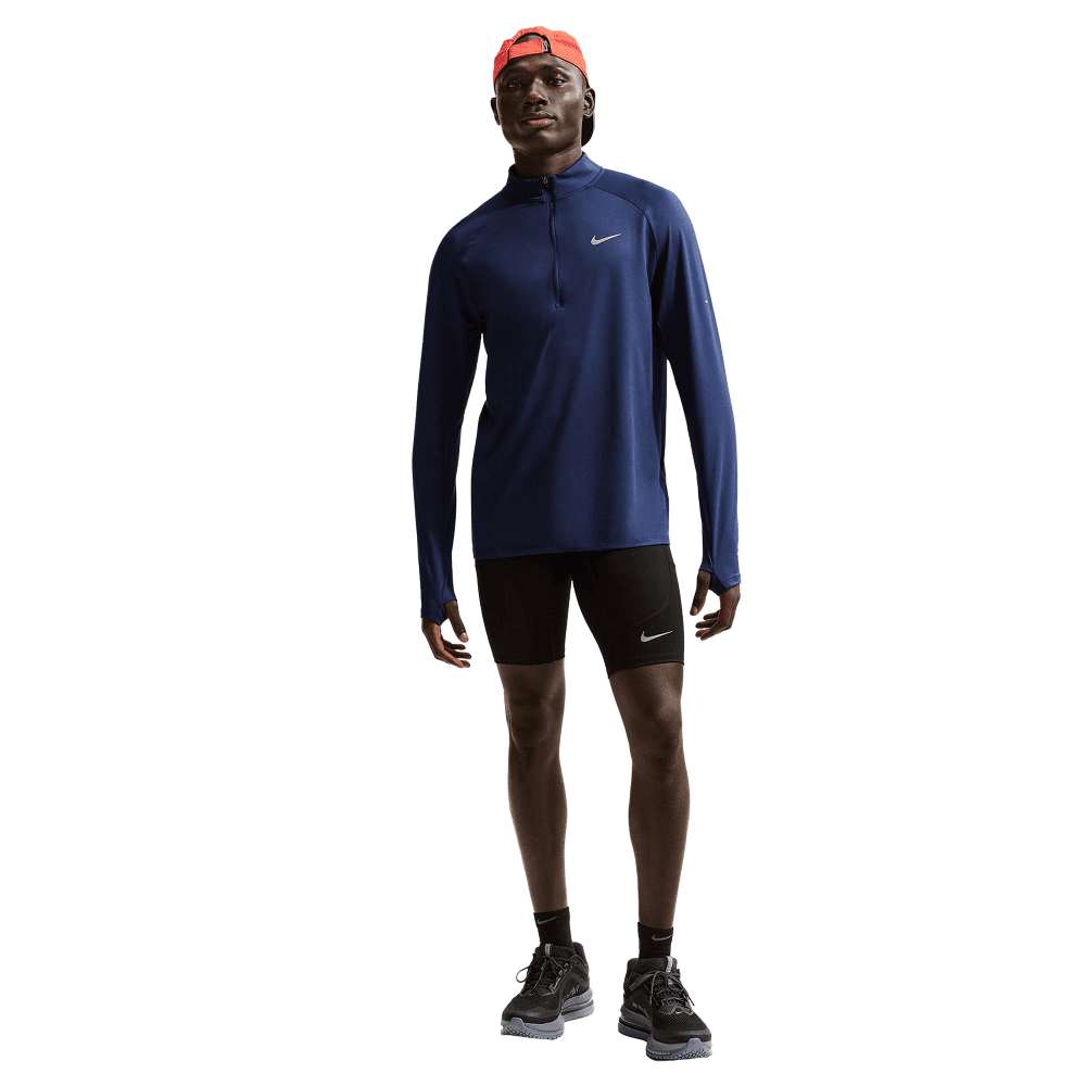 M's Stride Dri-Fit 1/4-Zip Running Top Midnight Navy/Reflective Silv, view: 3