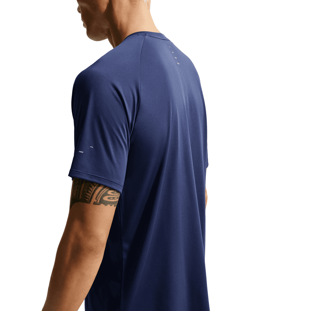 M's Stride Dri-Fit Adv Short-Sleeve Running Top Midnight Navy/Reflective Silv, view: 2