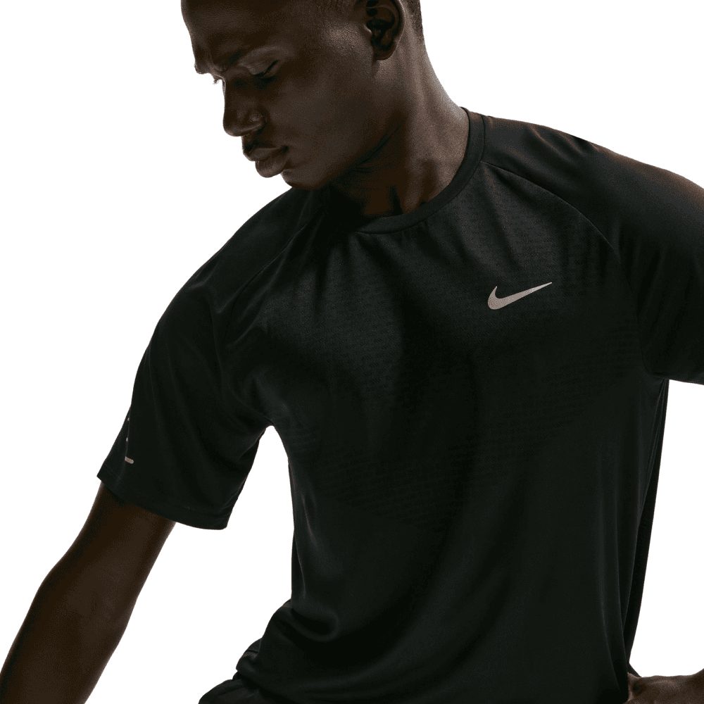 M's Stride Dri-Fit Adv Short-Sleeve Running Top Black/Reflective Silv, view: 1