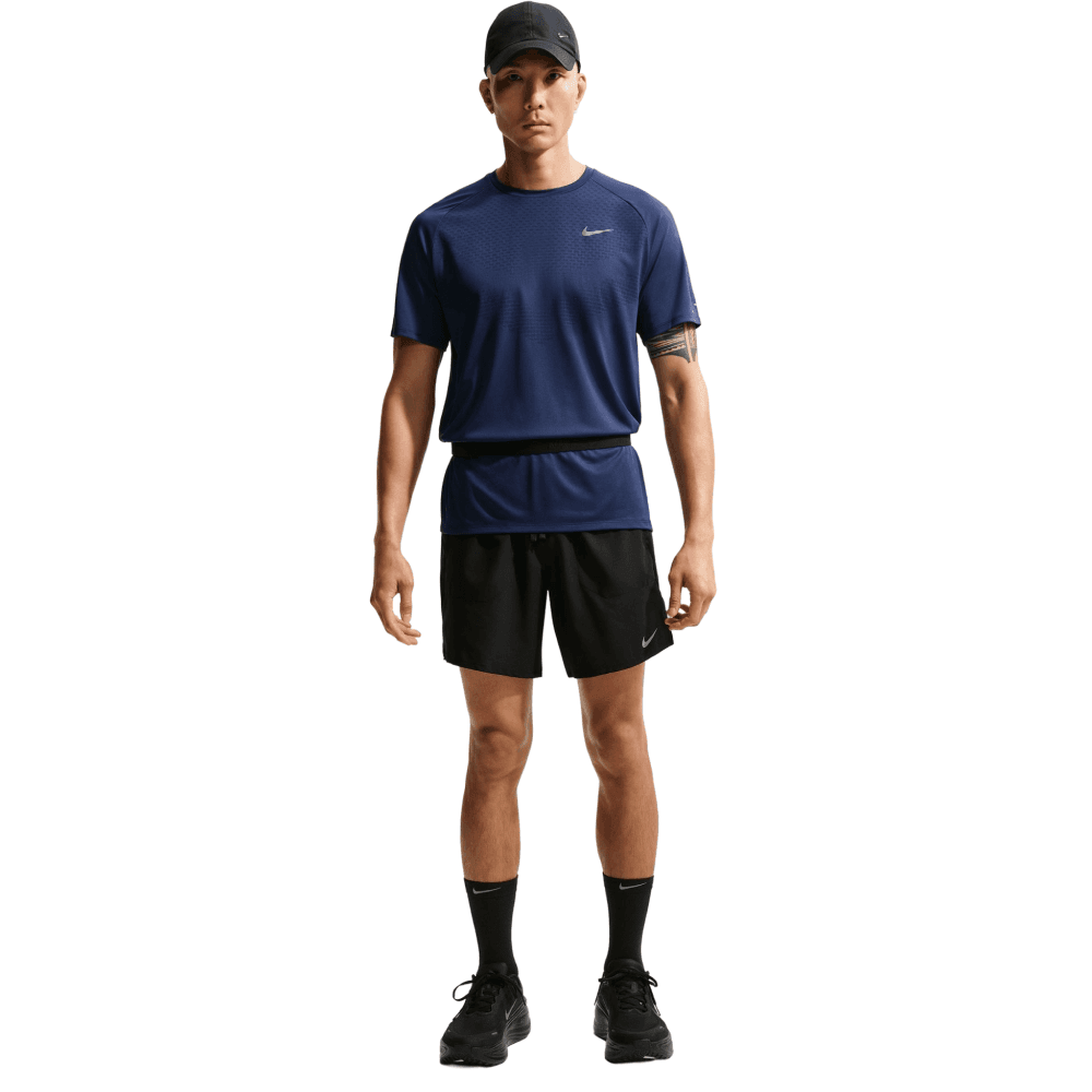 M's Stride Dri-Fit Adv Short-Sleeve Running Top Midnight Navy/Reflective Silv, view: 3