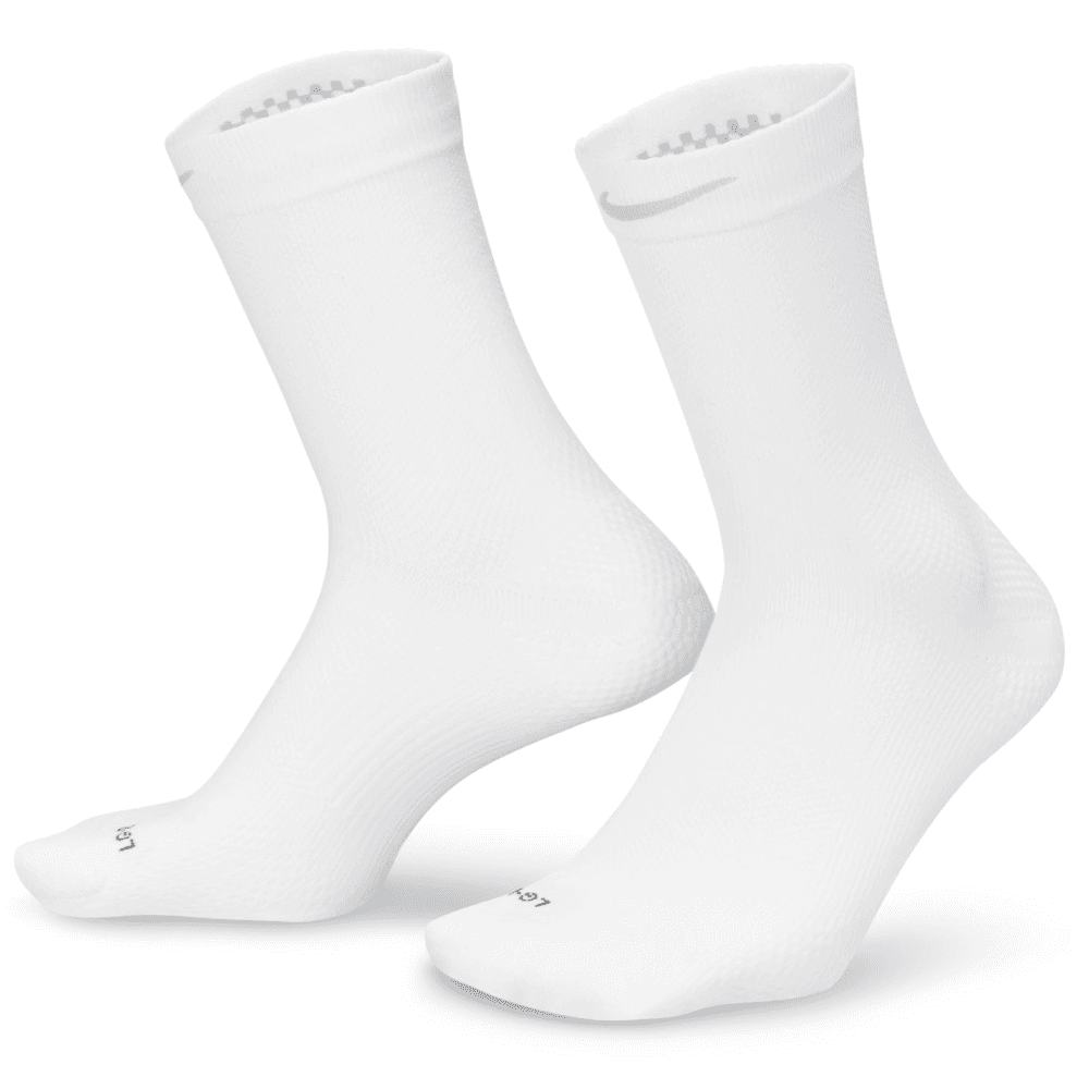 Run Lightweight Running Crew Socks (1 Pair) White/Black/Pure Platinum, view: 0