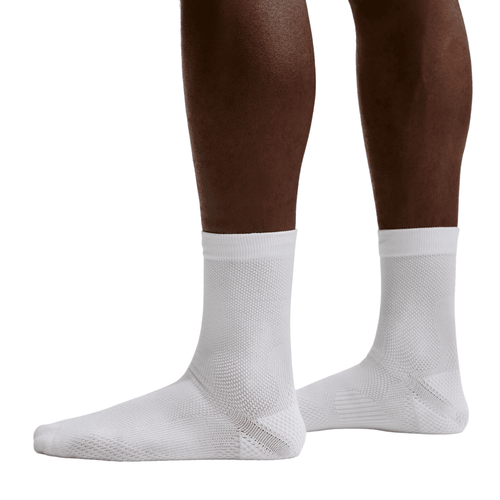 Run Lightweight Running Crew Socks (1 Pair) White/Black/Pure Platinum, view: 4
