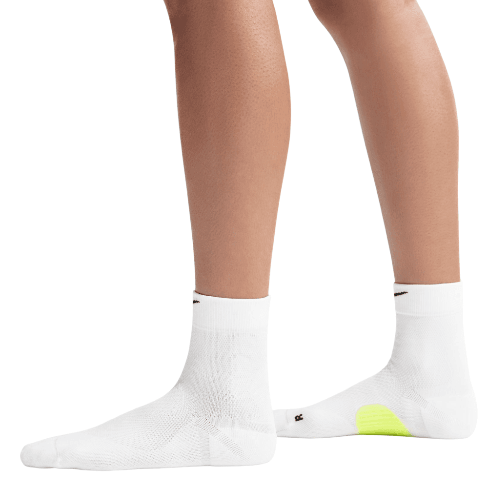 Run Midweight Running Micro-Crew Socks (1 Pair) White/Volt/Black, view: 4