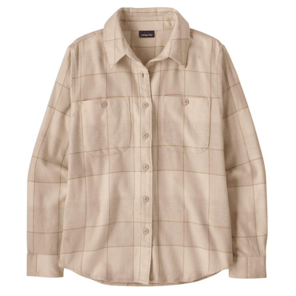 W's Fjord Flannel Shirt Snow Owl: Rutabaga White, view: 0