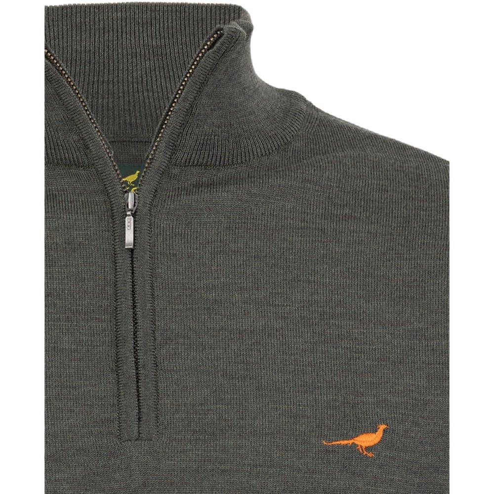 Norfolk Zip-Neck Loden Green, view: 1