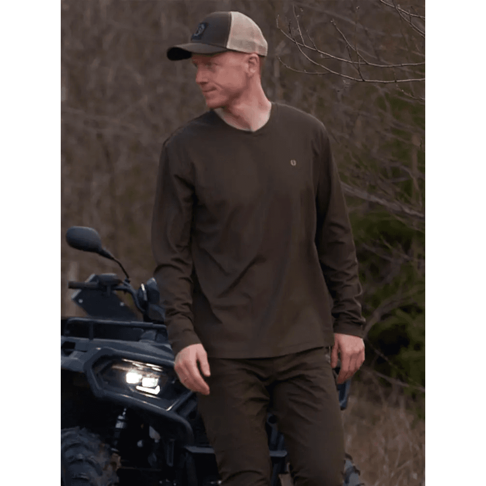 Stalker Technical Longsleeve T-shirt Men Fallow Brown, view: 2