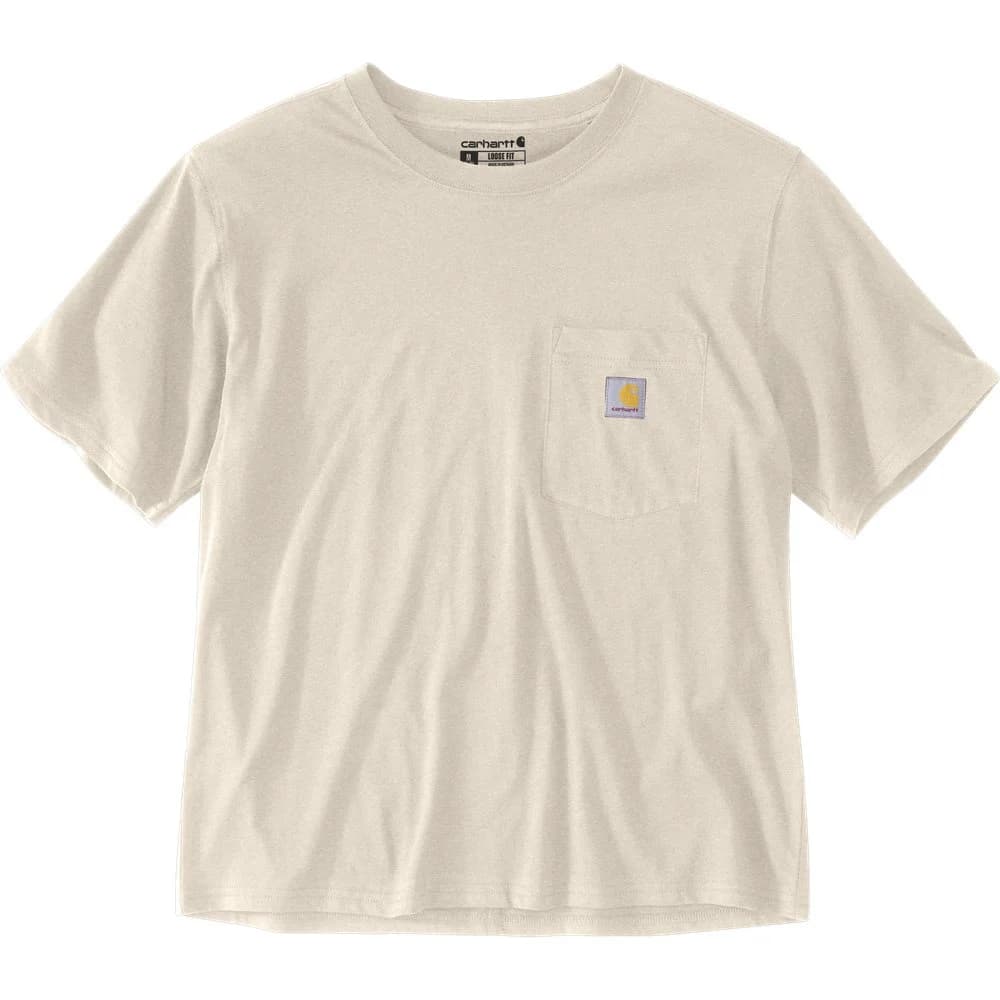 W's Tencel Fiber Series Loose T-Shirt Oat Milk Heather, view: 0