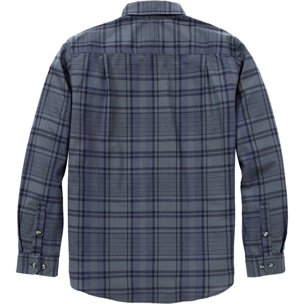M's Fort Loose LS Plaid Shirt Navy/Deep Smoke Blue, view: 1