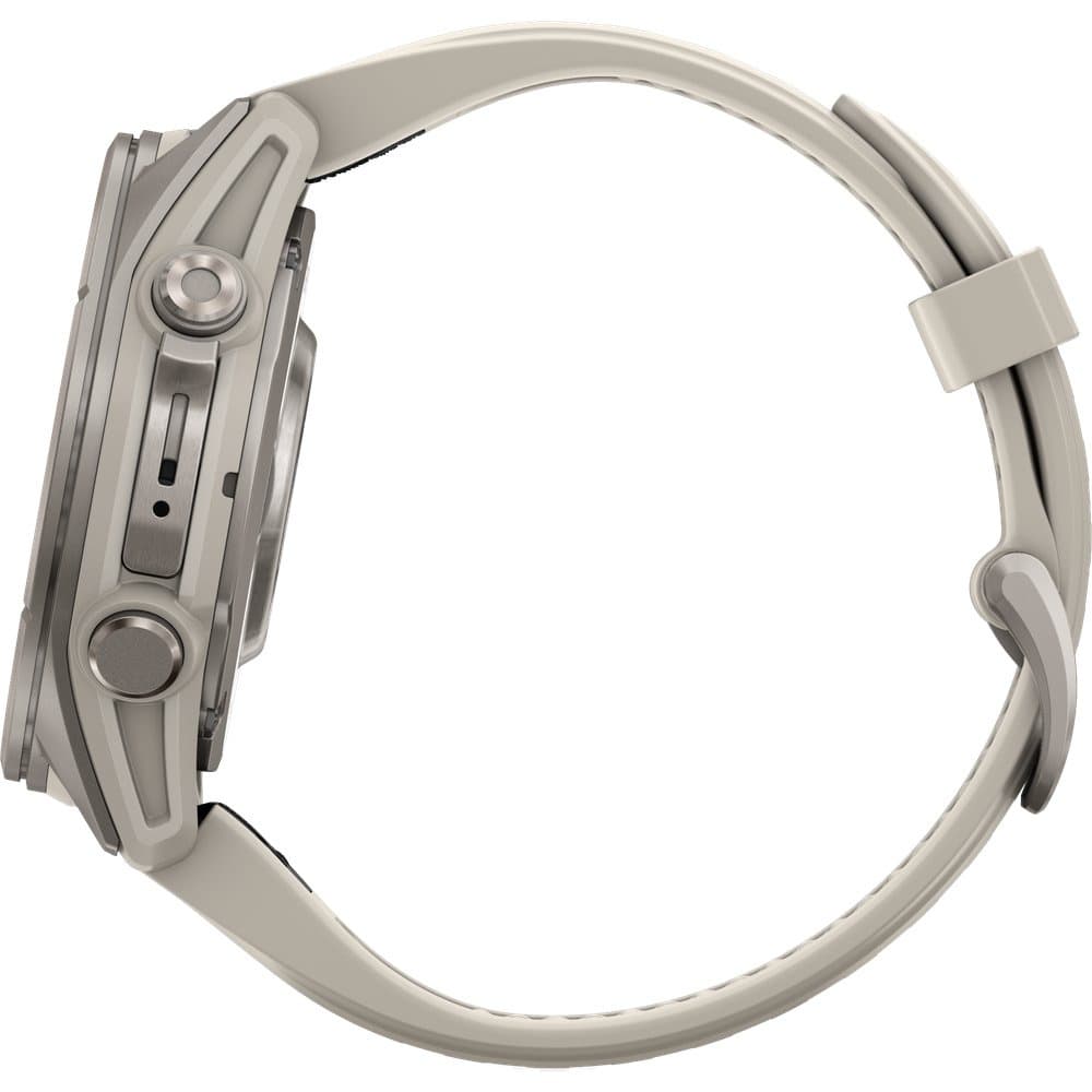 Fenix 9 43Mm Ti Smartwatch Titanium With Fog Gray Silicone Band, view: 6