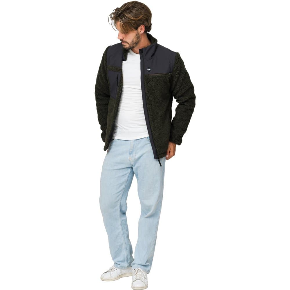HeatX Hybrid Pile Jacket Olive/Black, view: 4