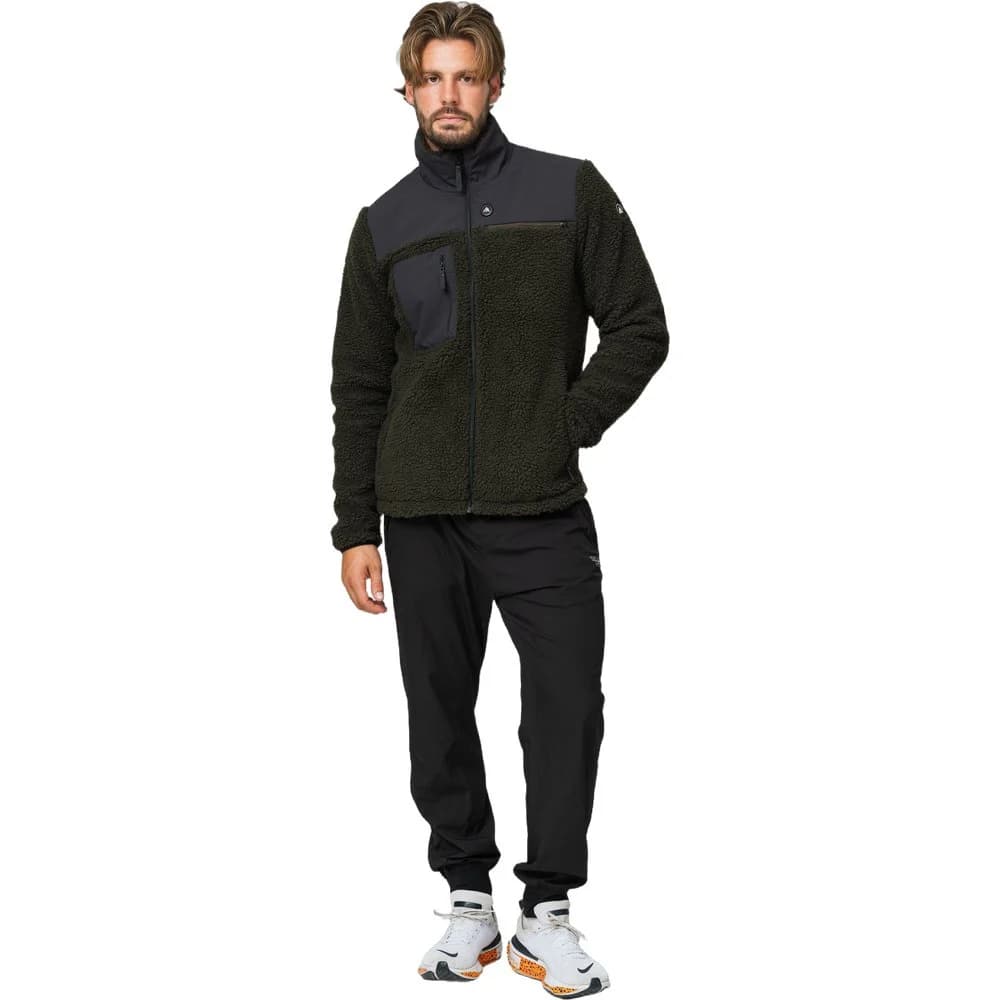HeatX Hybrid Pile Jacket Olive/Black, view: 3