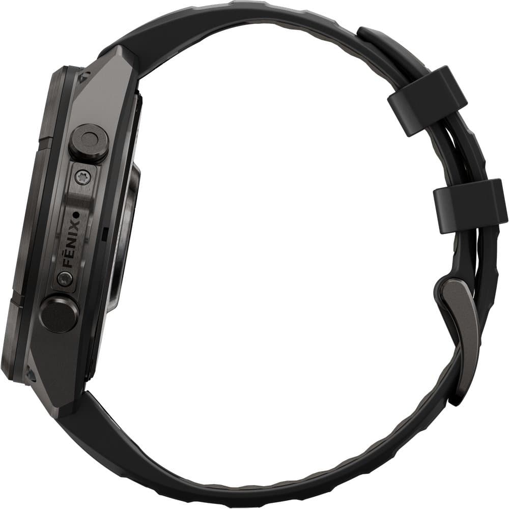 Fenix 9 Pro 47mm Dlc Smartwatch Carbon Gray Dlc Titanium With Black/Pebble Gray Silicone Band, view: 6