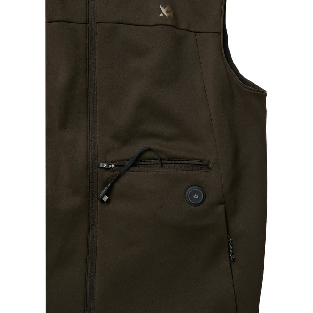Heat System Hunter Vest Solid Brown, view: 2