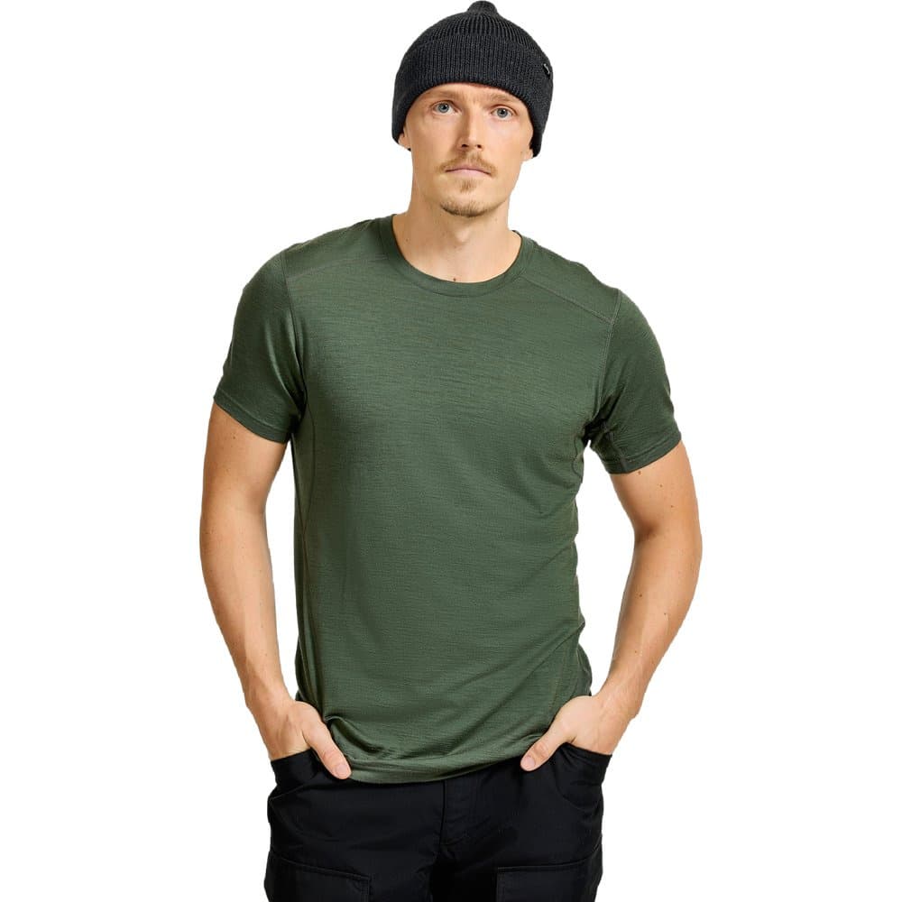 Gimmer Merino Lt Ms Tee Thyme Green, view: 1