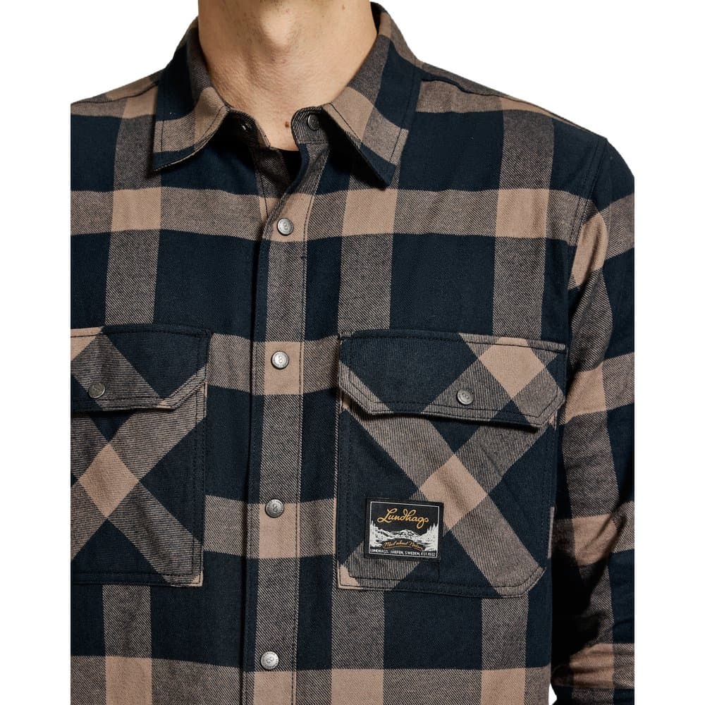 Järpen Lumberjack Shirt Black/Brown Clay, view: 3