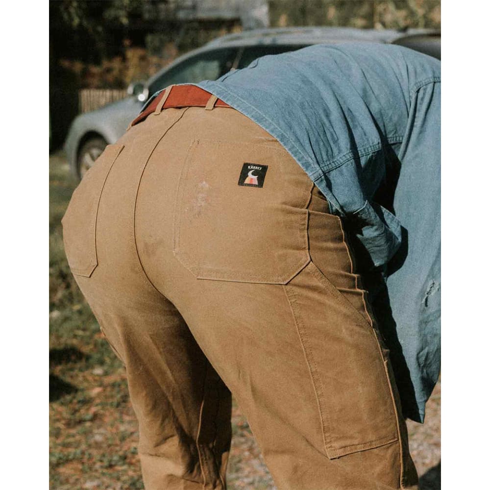 Waxed Workwear Pants Brown, view: 4