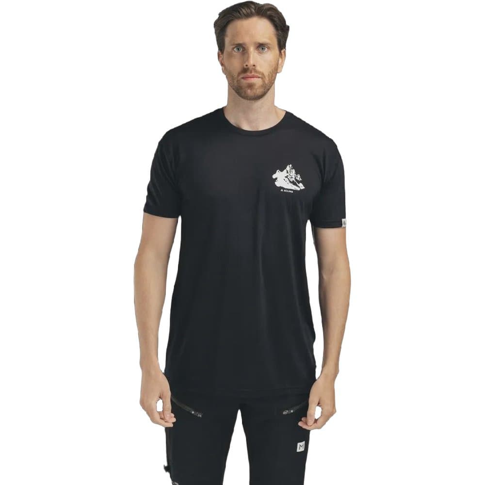 M's Lightwool 140 Classic Tee Mountain Jet Black, view: 2