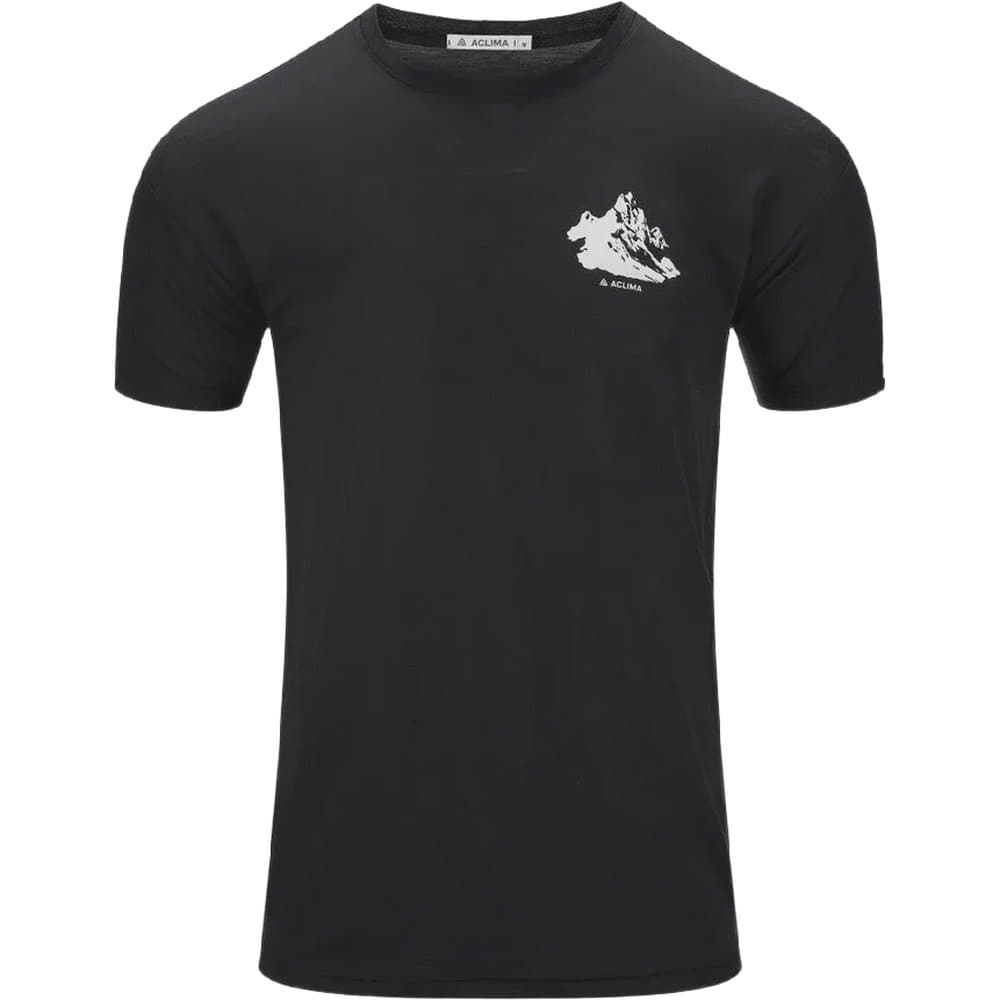 M's Lightwool 140 Classic Tee Mountain Jet Black, view: 0
