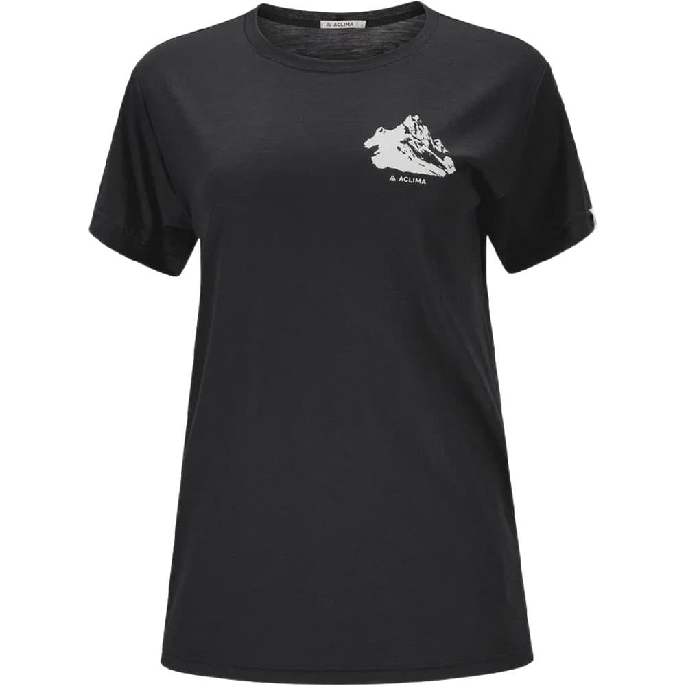 W's Lightwool 140 Classic Tee Mountain Jet Black, view: 0