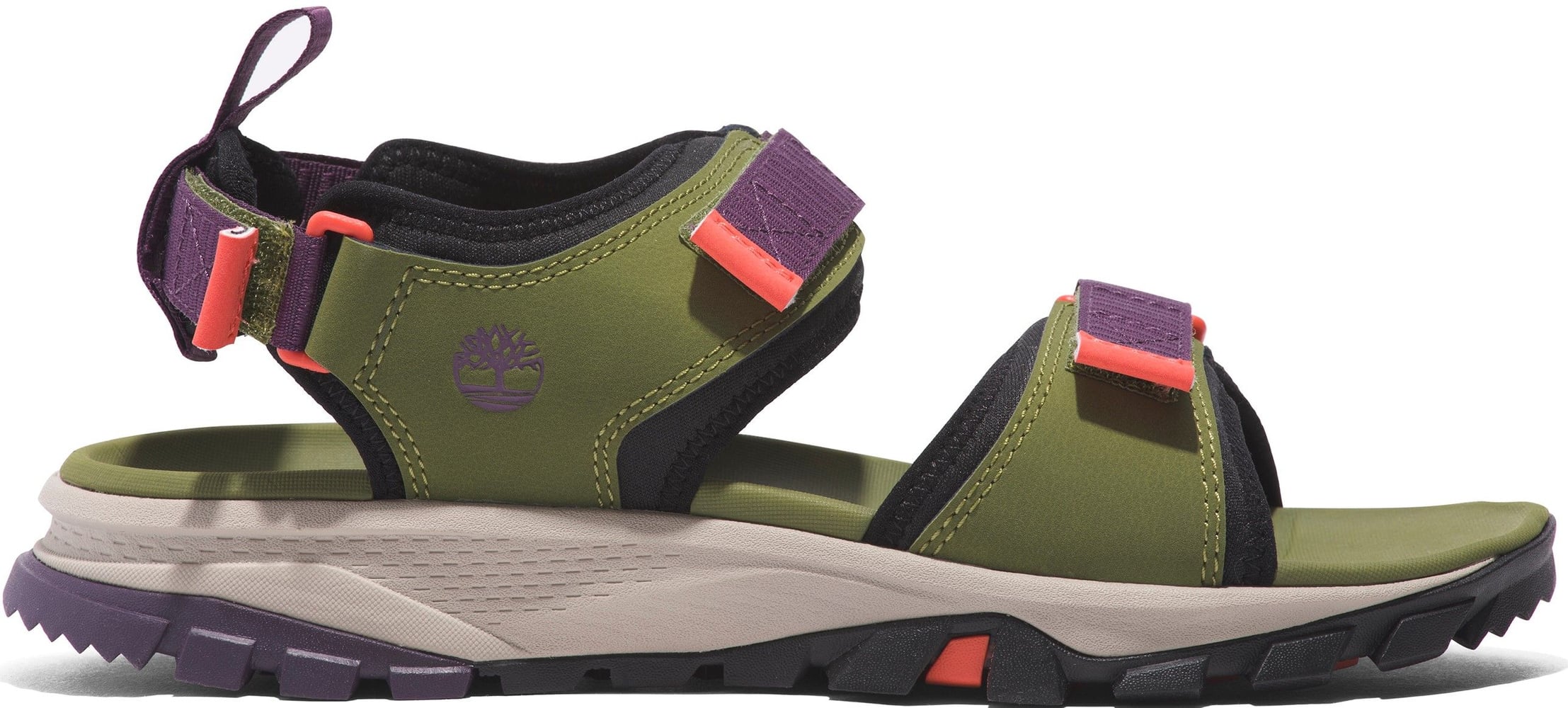 productImage: Womens Lincoln Peak 2 Strap Sandal Md Grn Leather