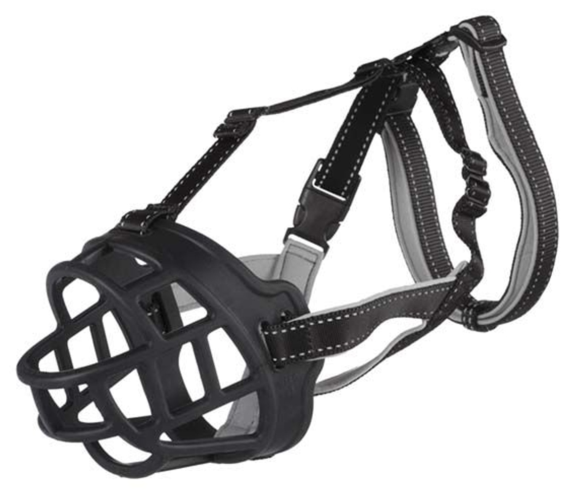productImage: Munkorg Muzzle Flex Silicon M Svart