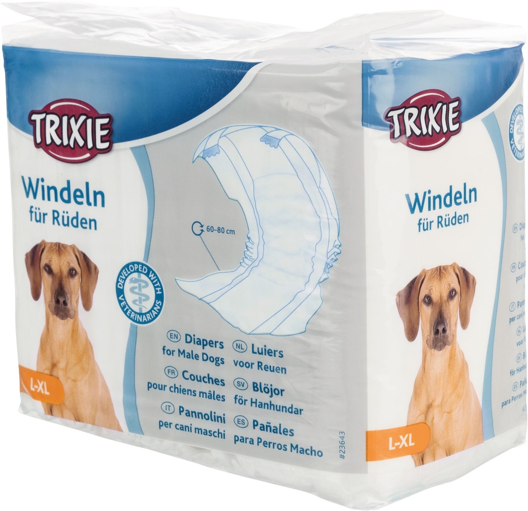 Blöjor för Hanhund L-XL 60-80 cm 12-pack, view: 1