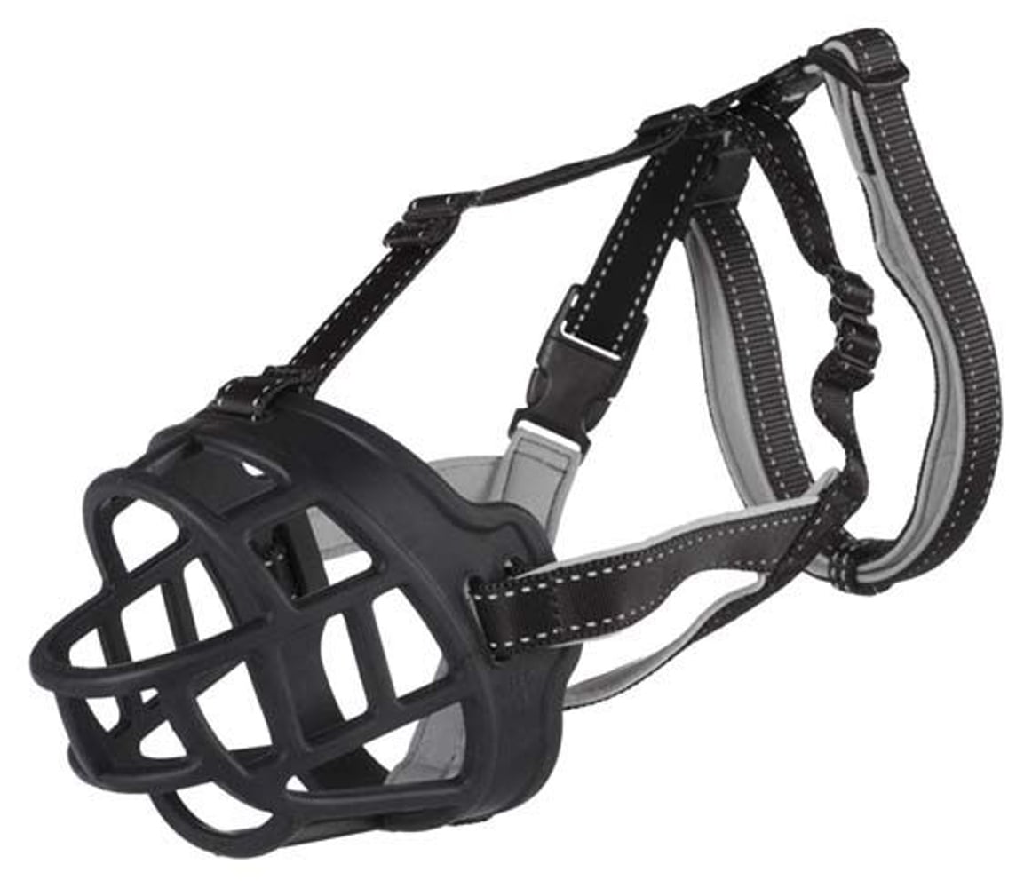 productImage: Munkorg Muzzle Flex Silicon L-XL Svart