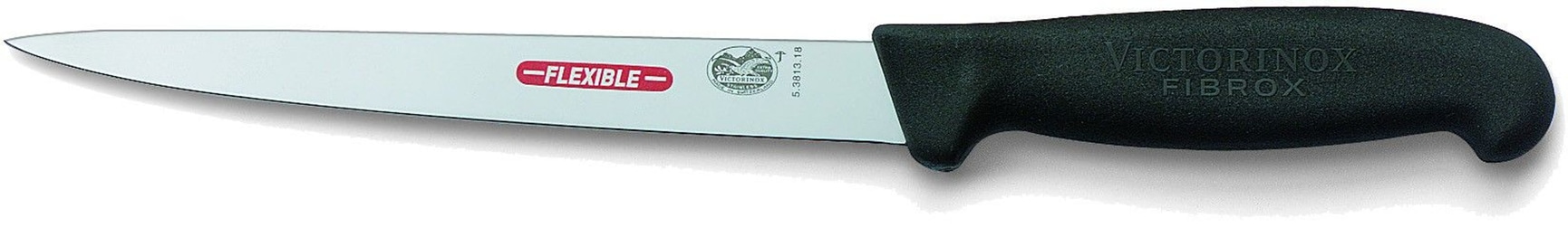 productImage: Fiskfilékniv 18 cm smal ultraflexibelt blad, Svart Fibrox