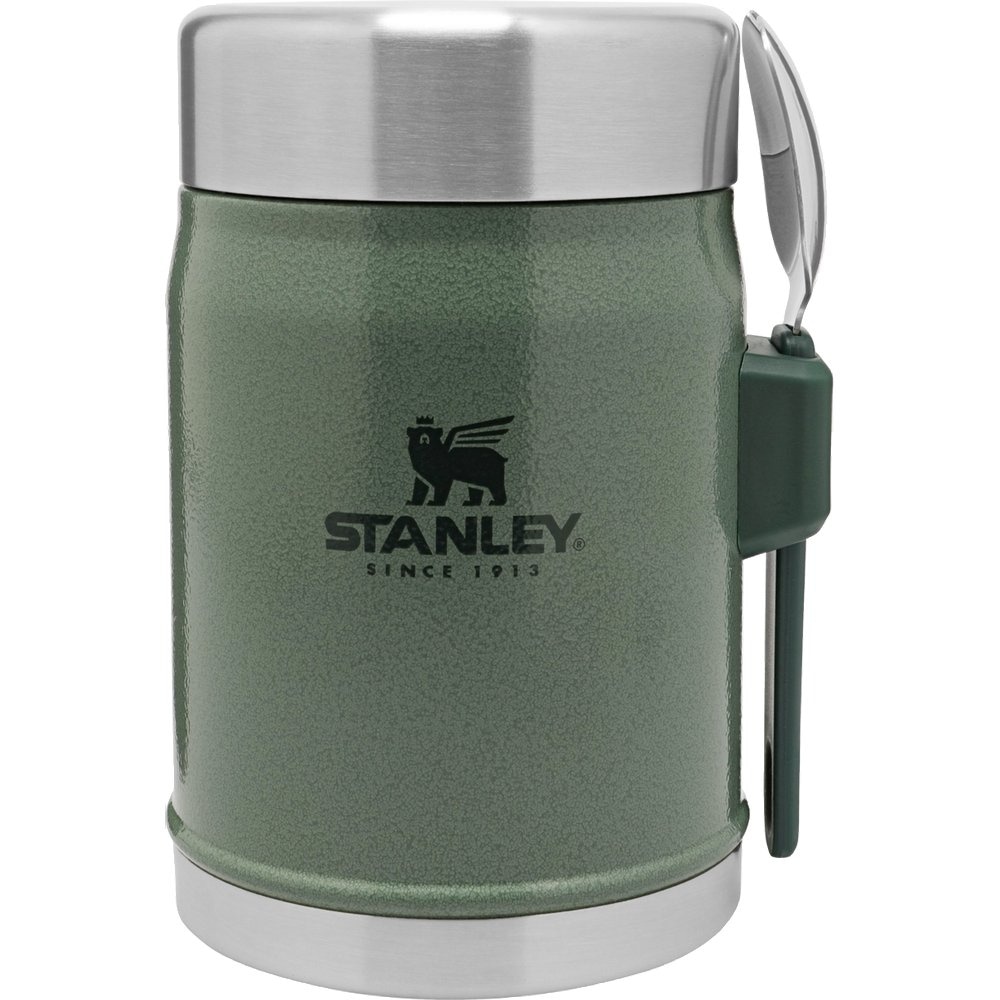 The Legendary Food Jar + Spork 0,4L Hammertone Green, view: 1