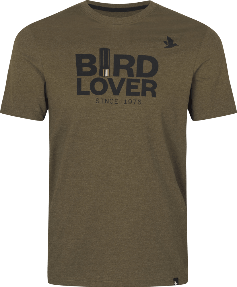 Bird Lover T-shirt Dark Olive Melange, view: 1