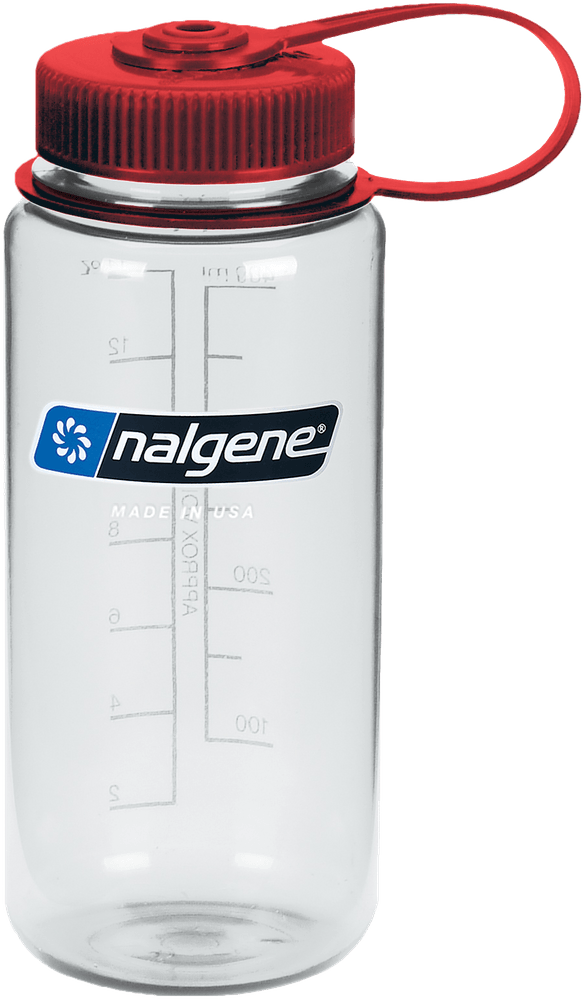 productImage: Bottle 0,5 l Wide Mouth Sustain Clear with Red Cap