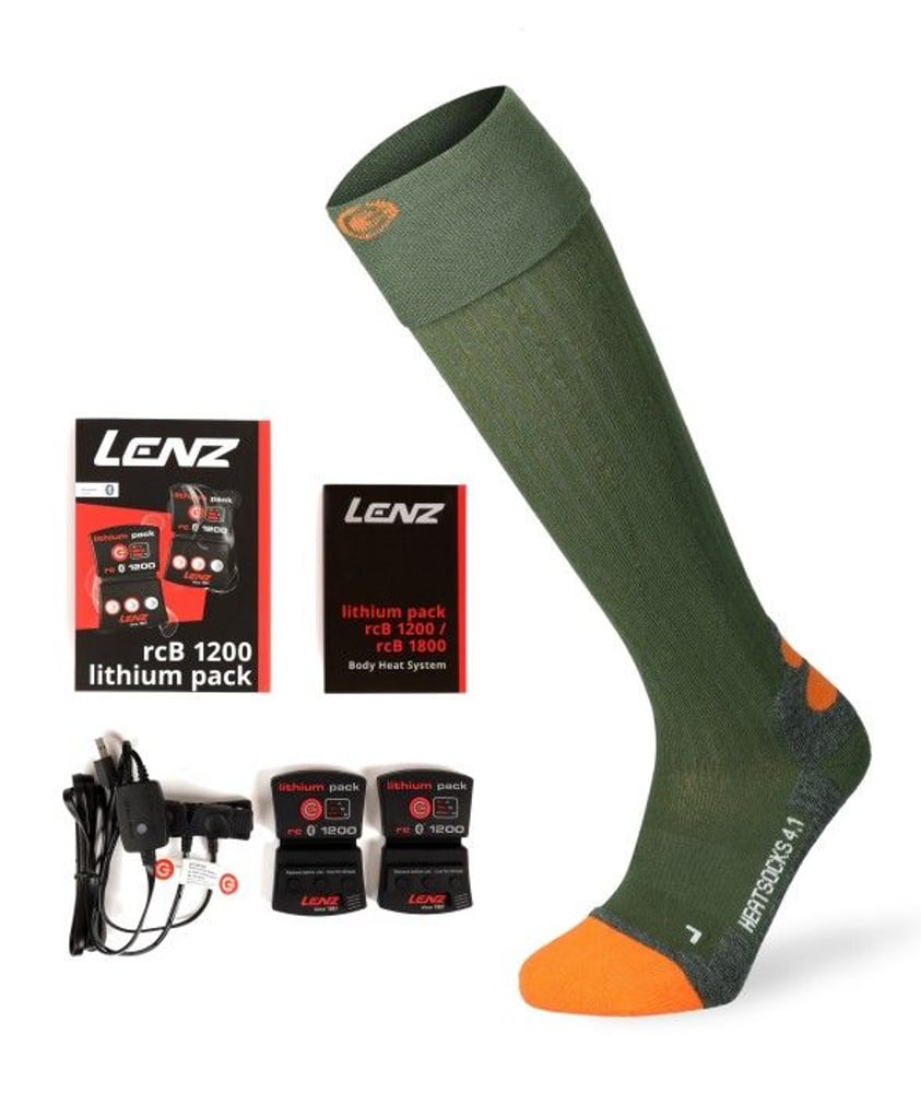 productImage: Set of Heat sock 4.1 + Batteripack rcB 1200 Green/Orange