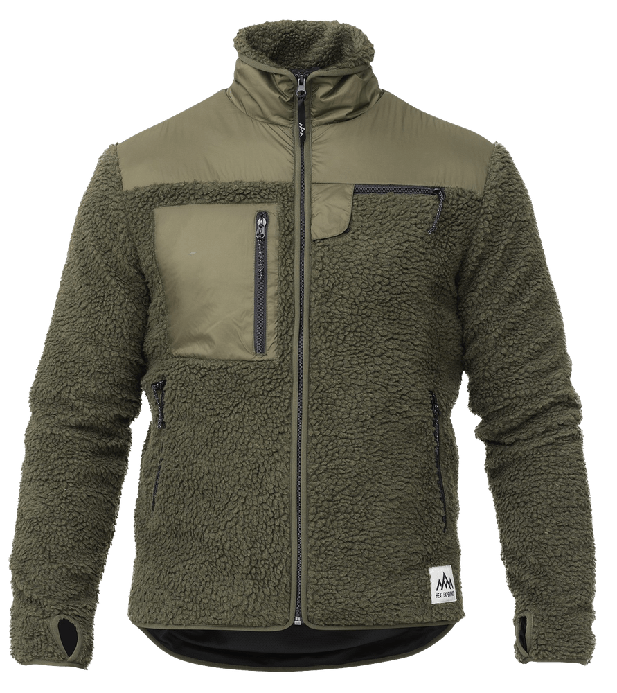 productImage: M's Heated Pile Fleece Olive Green