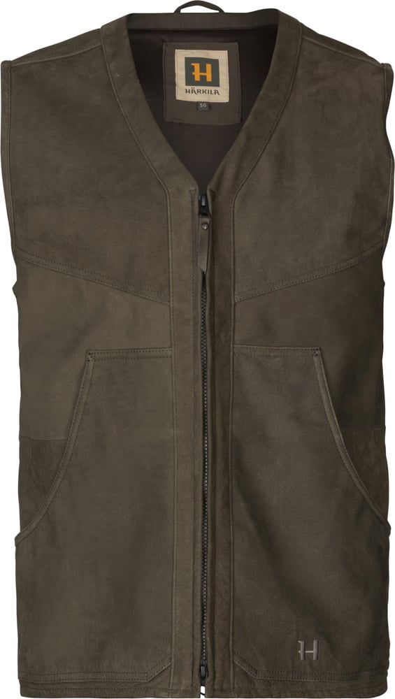 productImage: Pro Hunter Leather Vest Willow Green