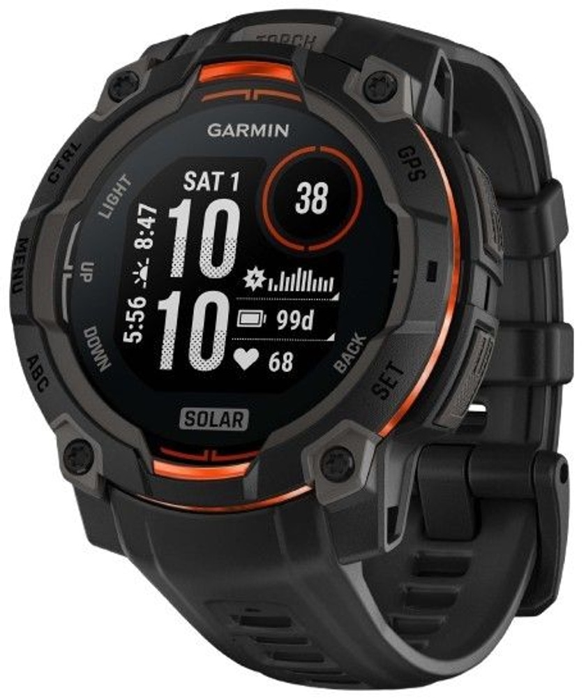productImage: Instinct 3 45 mm Solar Svart med Svart Armband
